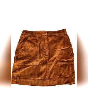 Gap Corduroy Skirt Size 4 Rich Brown Color